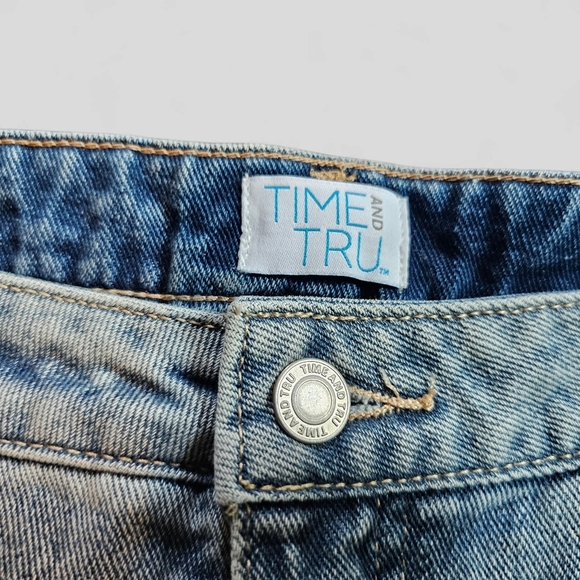 Time And TRU Denim Blue Women's Shorts Size 20 - Picture 3 of 9